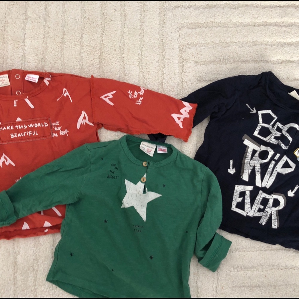 Zara baby boys long sleeve bundle